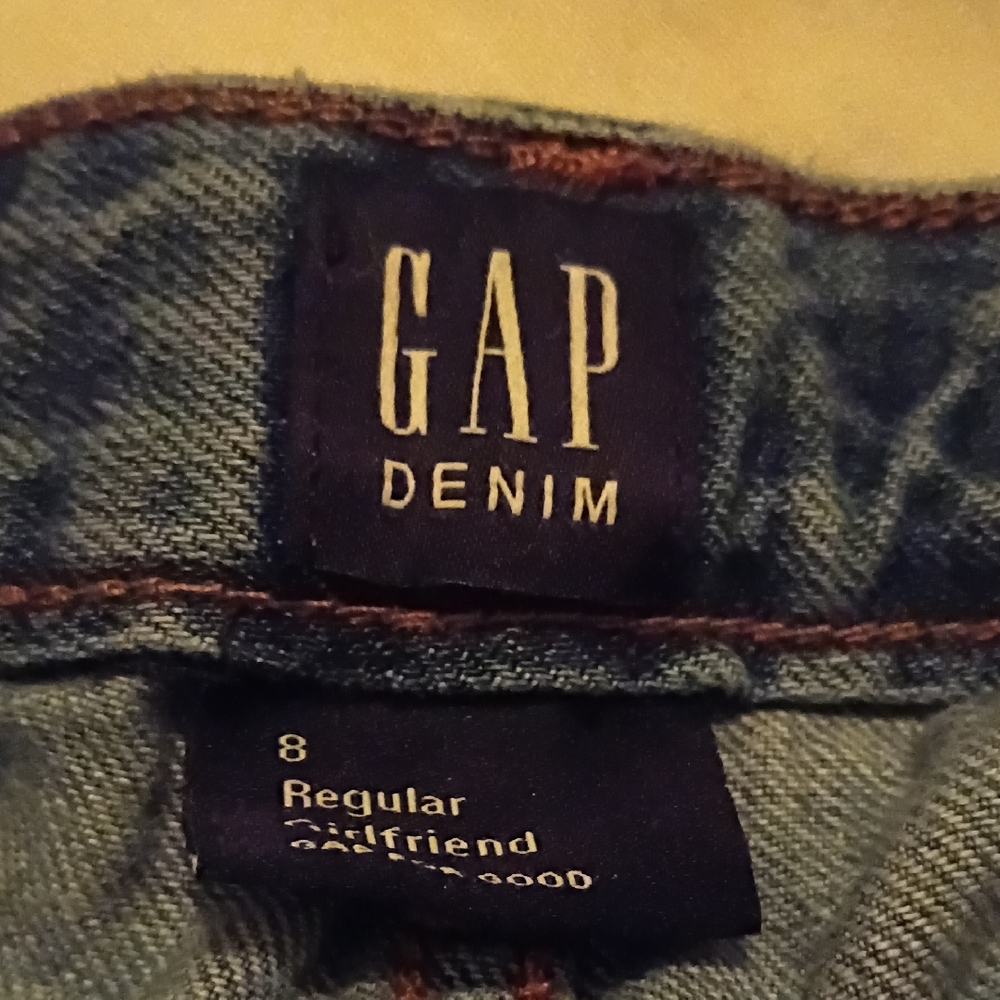 GAP Blue Denim Girlfriend Jeans